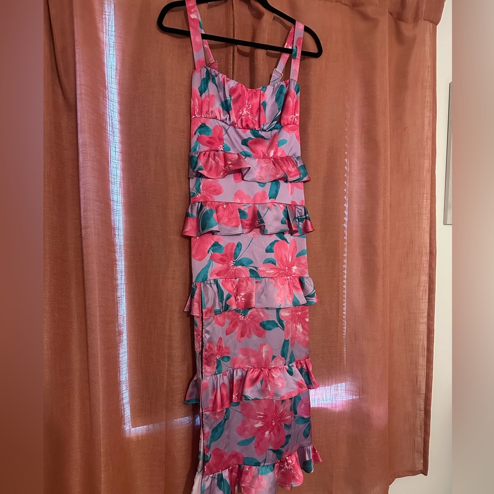 Show Me Your MuMu Pink Floral Dress